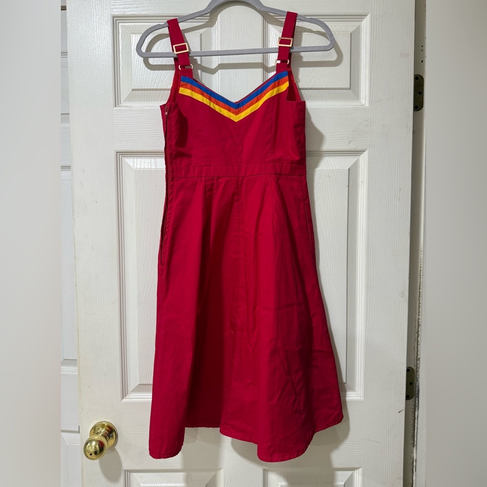 Mod Cloth Red Dress - Picture 2 of 3